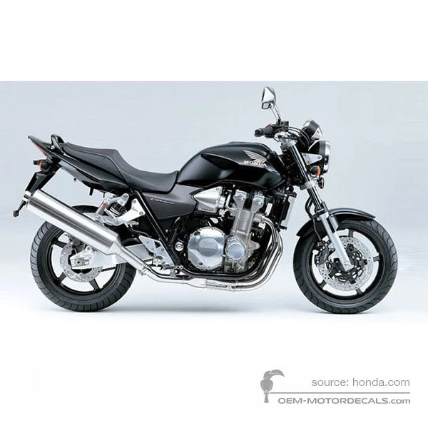Stickers voor Honda CB1300 2003 - Zwart • Honda OEM Stickers