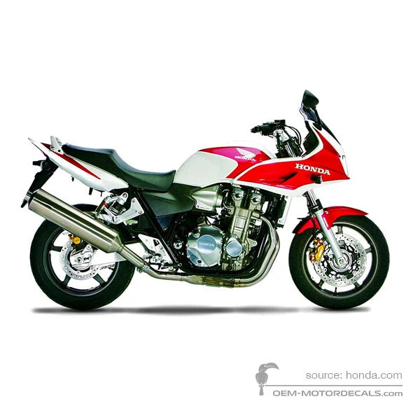 Stickers voor Honda CB1300S 2007 - Wit • Honda OEM Stickers
