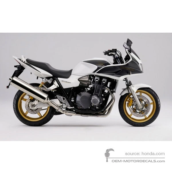 Pegatinas para Honda CB1300S 2009 - Negro Blanco • Honda Pegatinas OEM