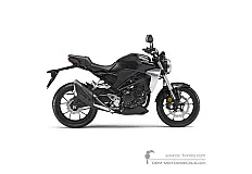 Adesivi per Honda CB300R 2018 - Nero • Honda Adesivi OEM