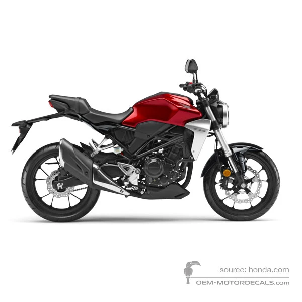 Adesivi per Honda CB300R 2018 - Rosso • Honda Adesivi OEM