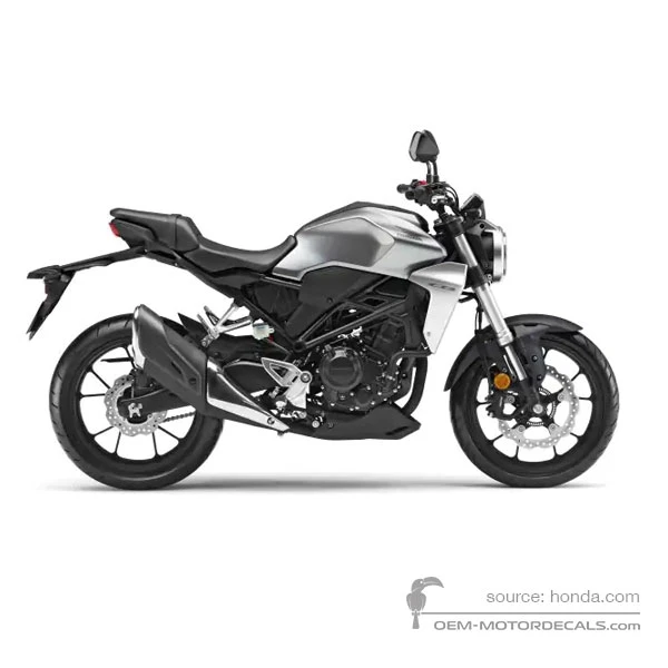 Autocollants pour Honda CB300R 2018 - Argent • Honda Autocollants OEM