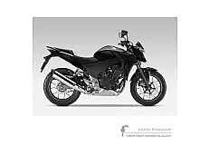 Stickers voor Honda CB500F 2015 - Zwart • Honda OEM Stickers