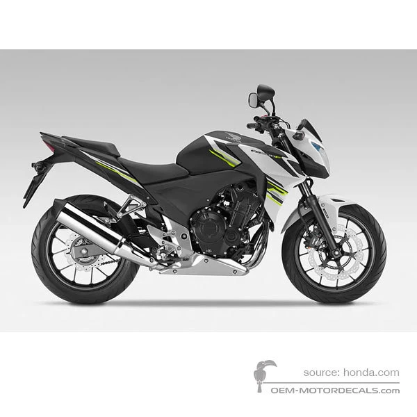 Naklejki do Honda CB500F 2015 - Czarny • Honda Naklejki OEM