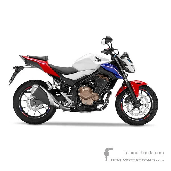 Pegatinas para Honda CB500F 2016 - Blanco • Honda Pegatinas OEM