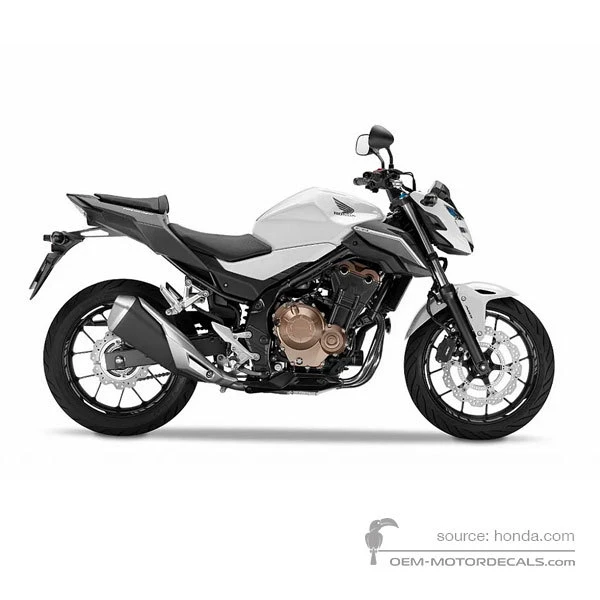 Naklejki do Honda CB500F 2017 - Biały • Honda Naklejki OEM