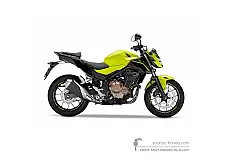 Naklejki do Honda CB500F 2017 - Żółty • Honda Naklejki OEM