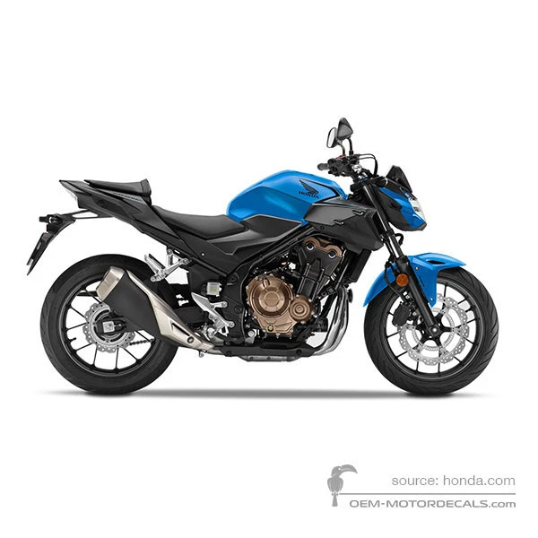 Aufkleber für Honda CB500F 2021 - Blau • Honda OEM-Aufkleber