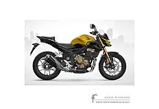 Autocollants pour Honda CB500F 2022 - Jaune • Honda Autocollants OEM