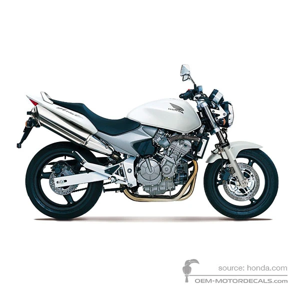 Stickers voor Honda CB600F HORNET 2003 - Wit • Honda OEM Stickers
