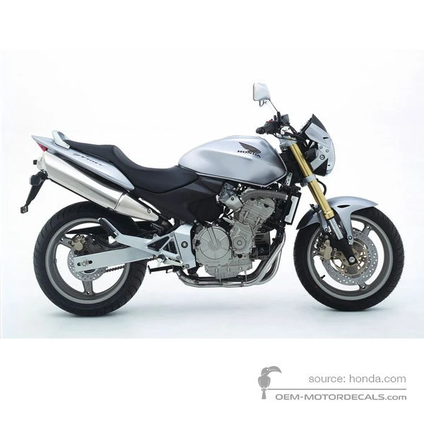 Stickers voor Honda CB600F HORNET 2005 - Zilver • Honda OEM Stickers