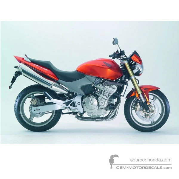 Stickers voor Honda CB600F HORNET 2005 - Oranje • Honda OEM Stickers