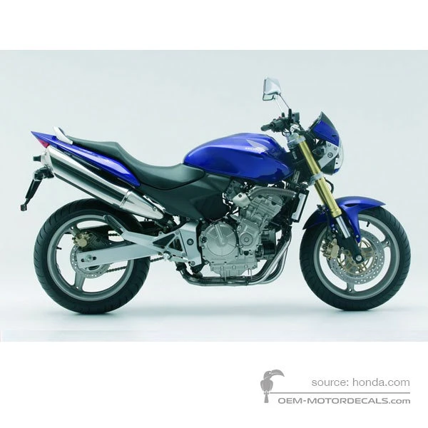 Stickers voor Honda CB600F HORNET 2006 - Blauw • Honda OEM Stickers
