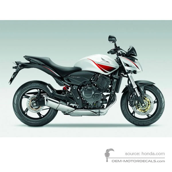 Decals for Honda CB600F HORNET 2009 - White • Honda OEM Decals