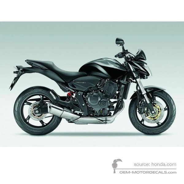 Stickers voor Honda CB600F HORNET 2009 - Zwart • Honda OEM Stickers