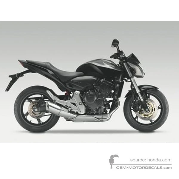 Stickers voor Honda CB600F HORNET 2011 - Zwart • Honda OEM Stickers