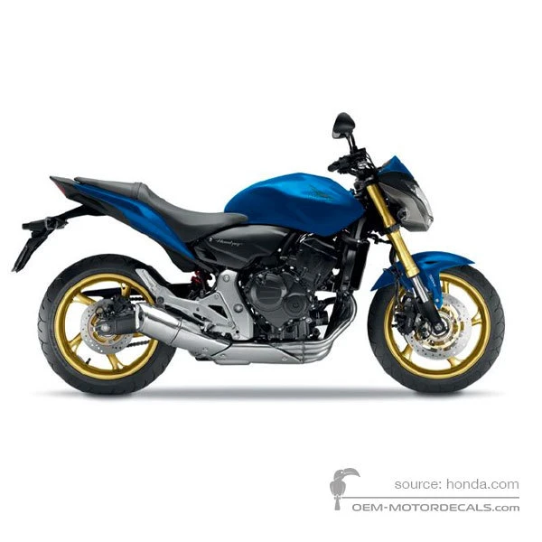 Naklejki do Honda CB600F HORNET 2013 - Niebieski • Honda Naklejki OEM