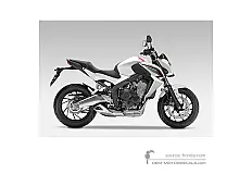 Autocollants pour Honda CB650F 2014 - Blanc • Honda Autocollants OEM
