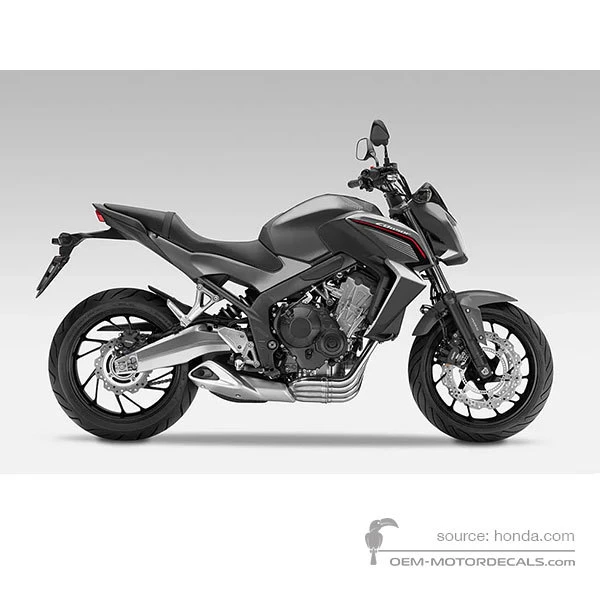 Aufkleber für Honda CB650F 2014 - Silber • Honda OEM-Aufkleber