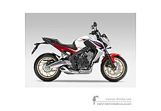 Autocollants pour Honda CB650F 2014 - Blanc • Honda Autocollants OEM