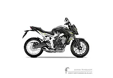 Decals for Honda CB650F 2016 - Black • Honda OEM Decals
