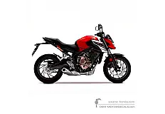 Adesivi per Honda CB650F 2018 - Rosso • Honda Adesivi OEM