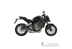 Decals for Honda CB650F 2017 - Black • Honda OEM Decals