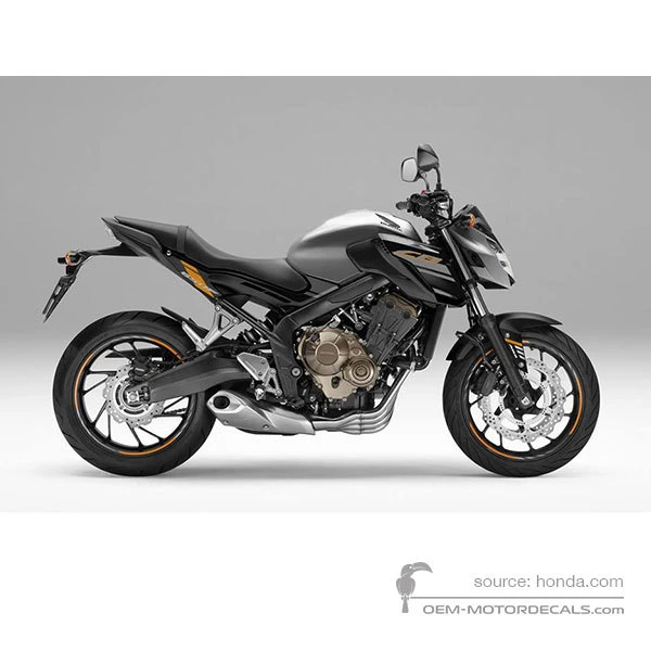 Naklejki do Honda CB650F 2017 - Srebrny • Honda Naklejki OEM