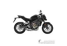 Aufkleber für Honda CB650F 2018 - Schwarz • Honda OEM-Aufkleber