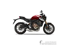 Naklejki do Honda CB650R 2019 - Czerwony • Honda Naklejki OEM