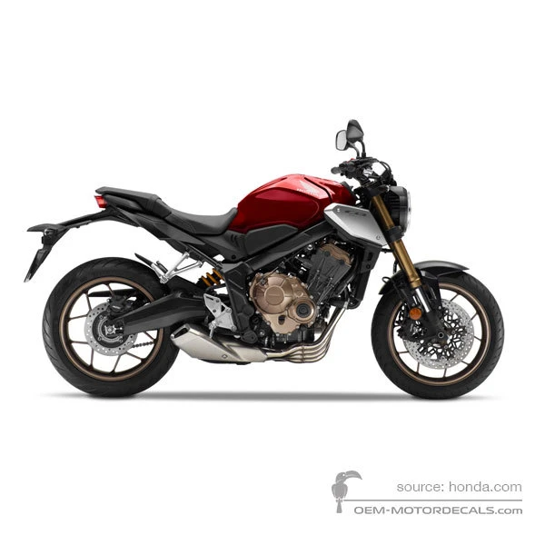 Decals for Honda CB650R 2021 - Red • Honda OEM Decals