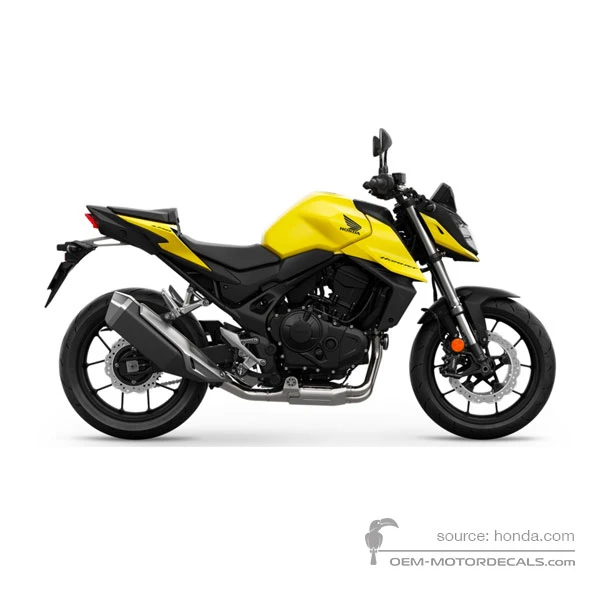 Stickers voor Honda CB750 HORNET 2024 - Geel • Honda OEM Stickers