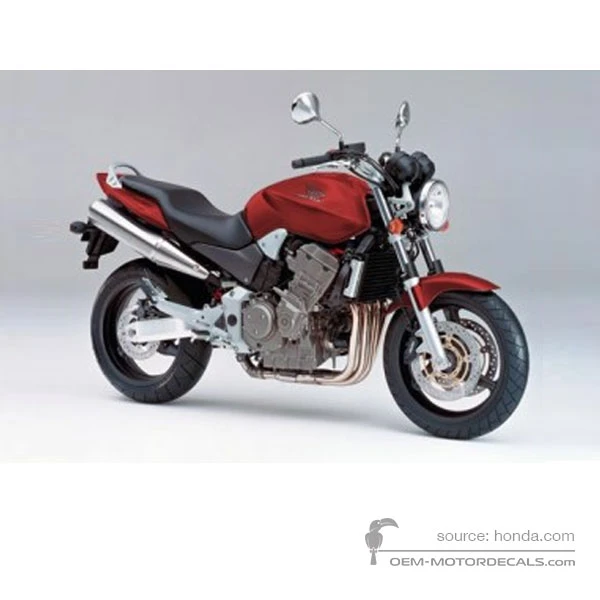 Autocollants pour Honda CB900F HORNET 2005 - Rouge • Honda Autocollants OEM