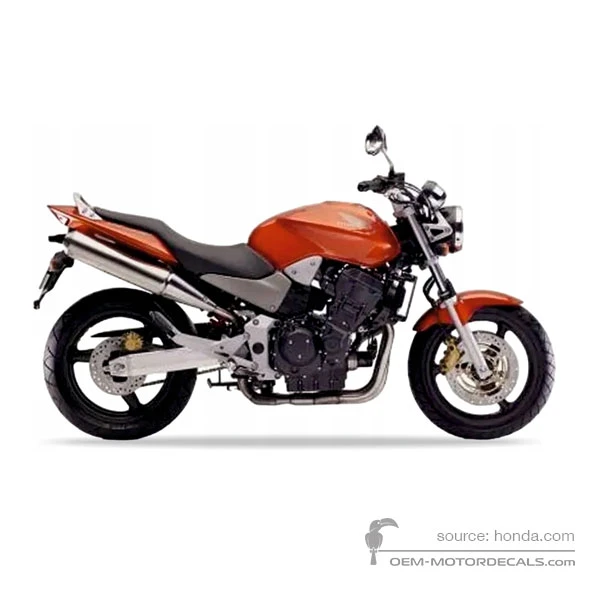 Decals for Honda CB900F HORNET 2007 - Orange • Honda OEM Decals