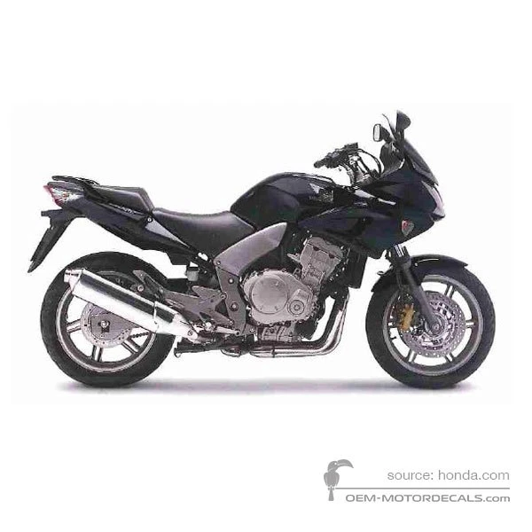 Stickers voor Honda CBF1000 2008 - Zwart • Honda OEM Stickers