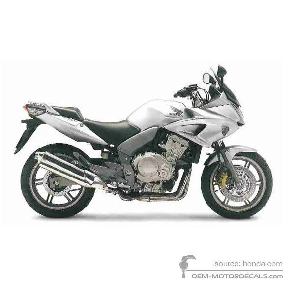 Stickers voor Honda CBF1000 2010 - Zilver • Honda OEM Stickers