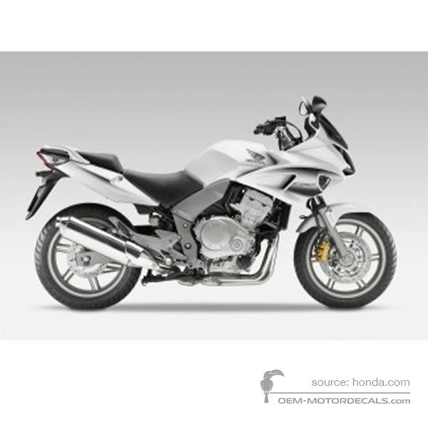 Decals for Honda CBF1000 2010 - White • Honda OEM Decals