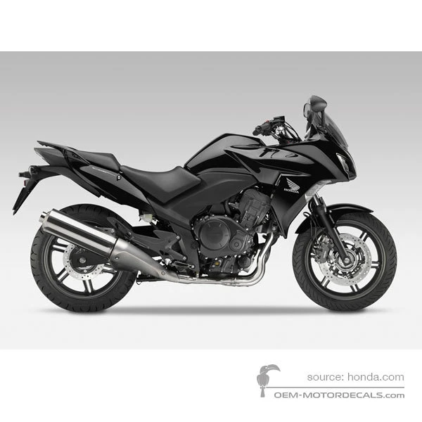 Stickers voor Honda CBF1000F 2010 - Zwart • Honda OEM Stickers