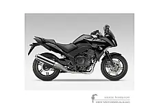 Adesivi per Honda CBF1000F 2011 - Nero • Honda Adesivi OEM