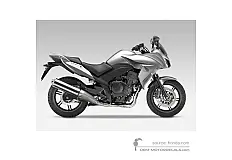 Naklejki do Honda CBF1000F 2011 - Srebrny • Honda Naklejki OEM
