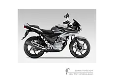 Pegatinas para Honda CBF125 2009 - Plata • Honda Pegatinas OEM