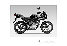 Naklejki do Honda CBF125 2009 - Czarny • Honda Naklejki OEM