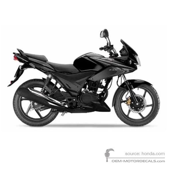 Decals for Honda CBF125 2013 - Black • Honda OEM Decals