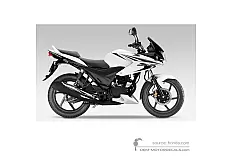 Naklejki do Honda CBF125 2013 - Biały • Honda Naklejki OEM