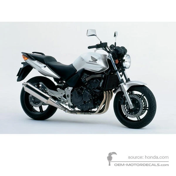 Pegatinas para Honda CBF600N 2006 - Plata • Honda Pegatinas OEM