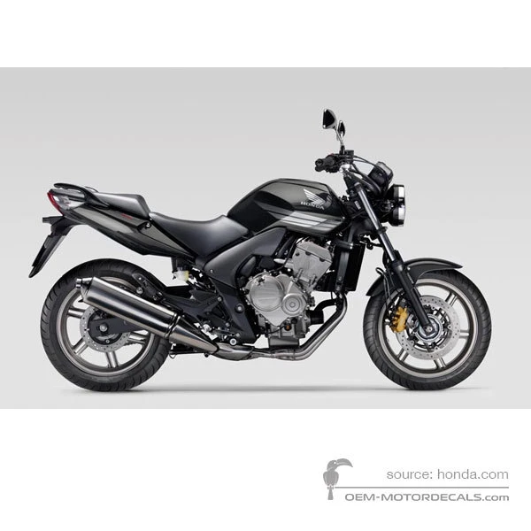 Stickers voor Honda CBF600N 2009 - Zwart • Honda OEM Stickers