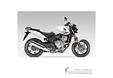 Adesivi per Honda CBF600N 2010 - Bianco • Honda Adesivi OEM