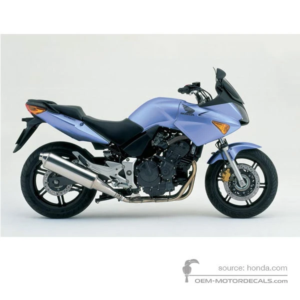 Aufkleber für Honda CBF600S 2005 - Azurblau • Honda OEM-Aufkleber