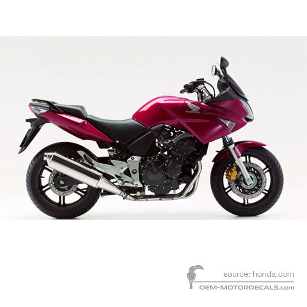 Naklejki do Honda CBF600S 2006 - Czerwony • Honda Naklejki OEM