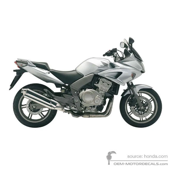 Pegatinas para Honda CBF600S 2006 - Plata • Honda Pegatinas OEM